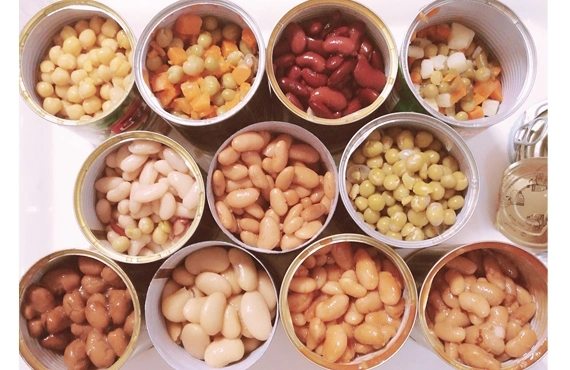 Frijoles al horno enlatados, mejor frijoles blancos y rojos, comida enlatada de proveedores de China