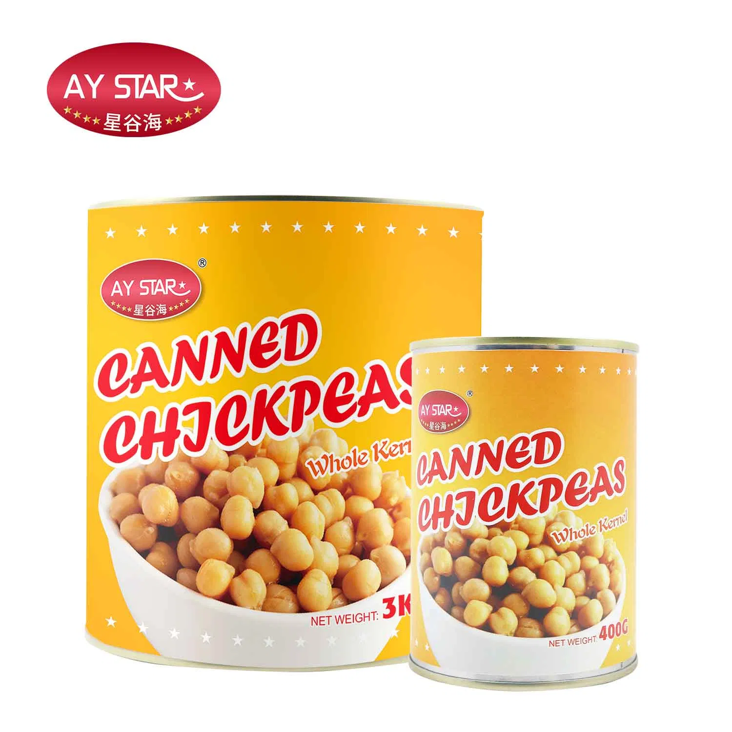 3kg Marca OEM Halal Comida Saludable Instantánea Guisantes en Lata