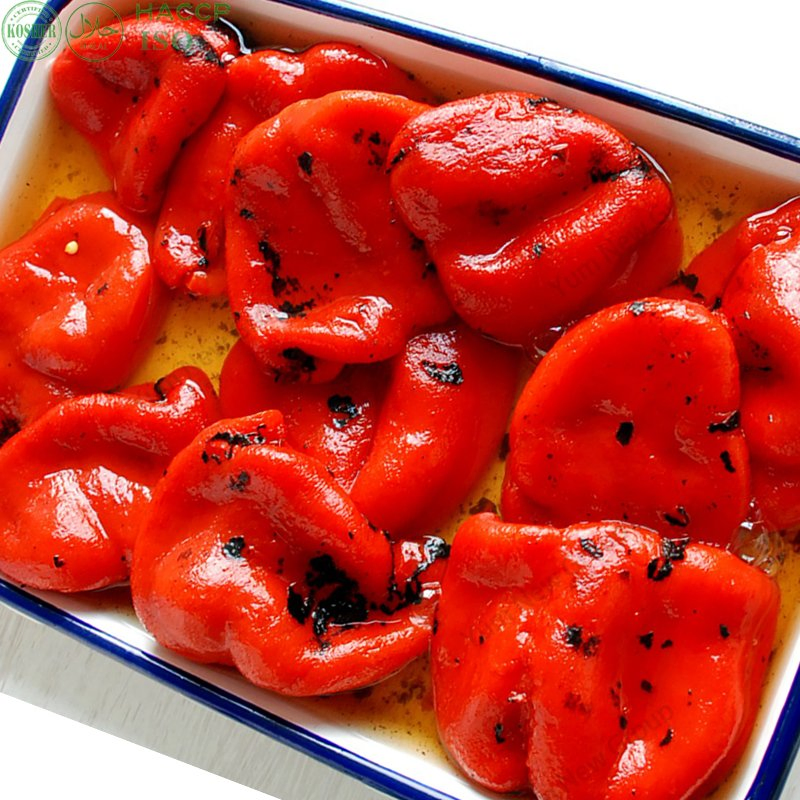 Exportar pimiento chili asado fácil IQF enlatado procesado verduras