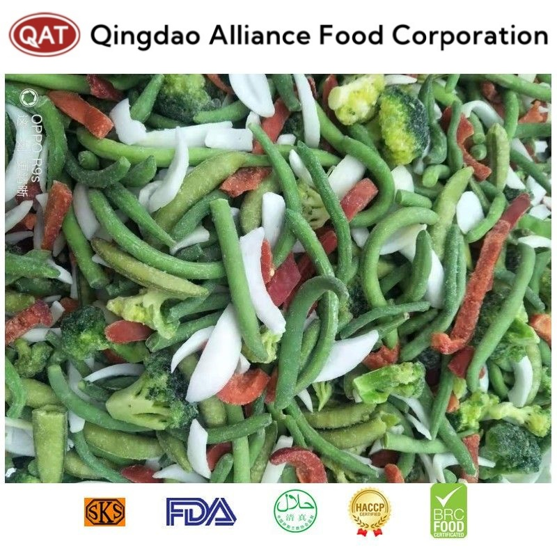 Tiras de pimiento mixto IQF vibrantes para delicias culinarias