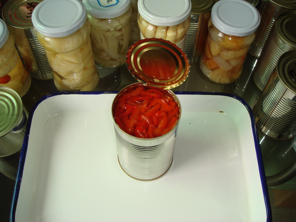 Tiras de pimiento rojo dulce enlatadas originales