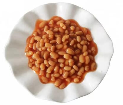 Salsa de tomate enlatada con frijoles horneados de alta calidad