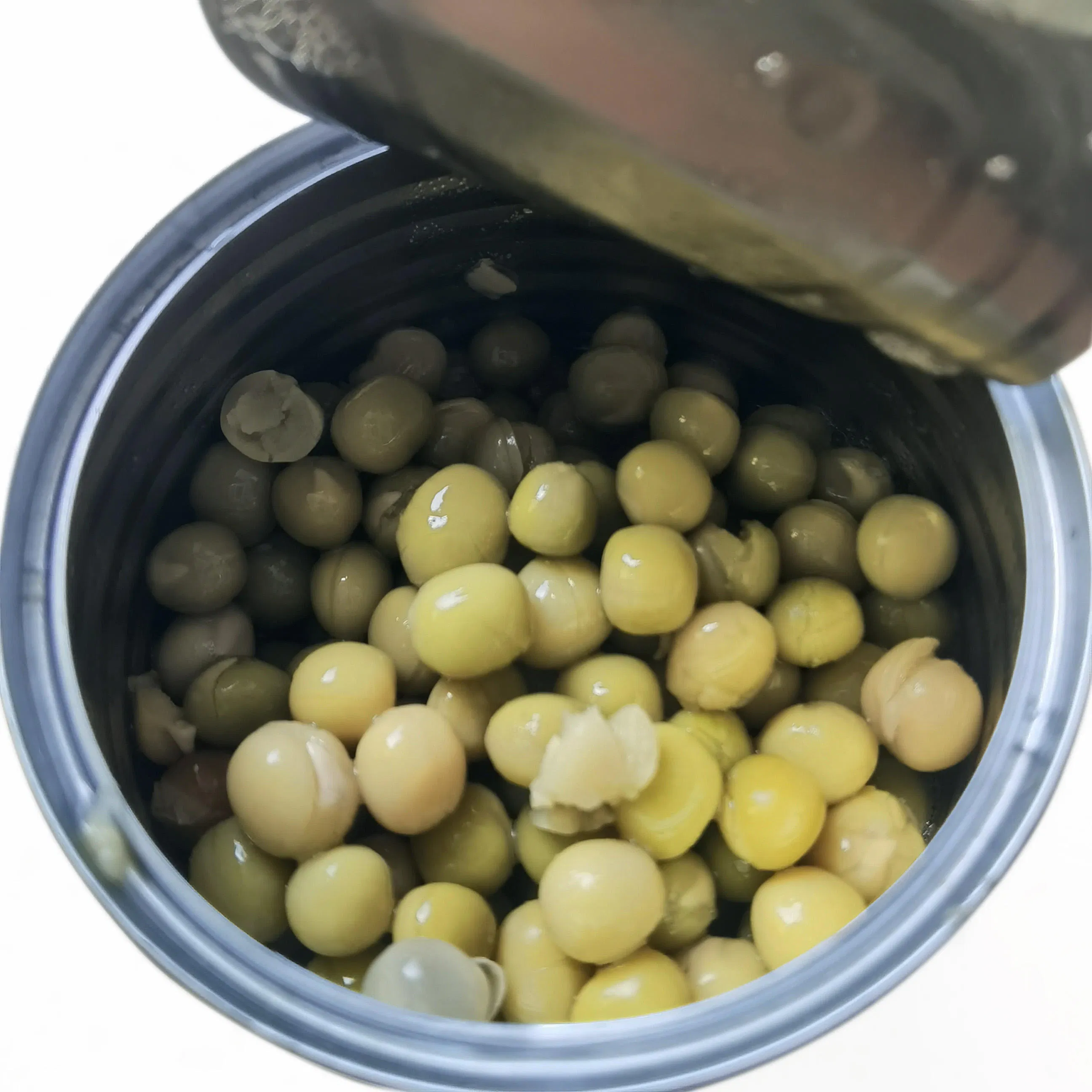 Guisantes verdes enlatados naturales y nutritivos, vegetal enlatado conveniente