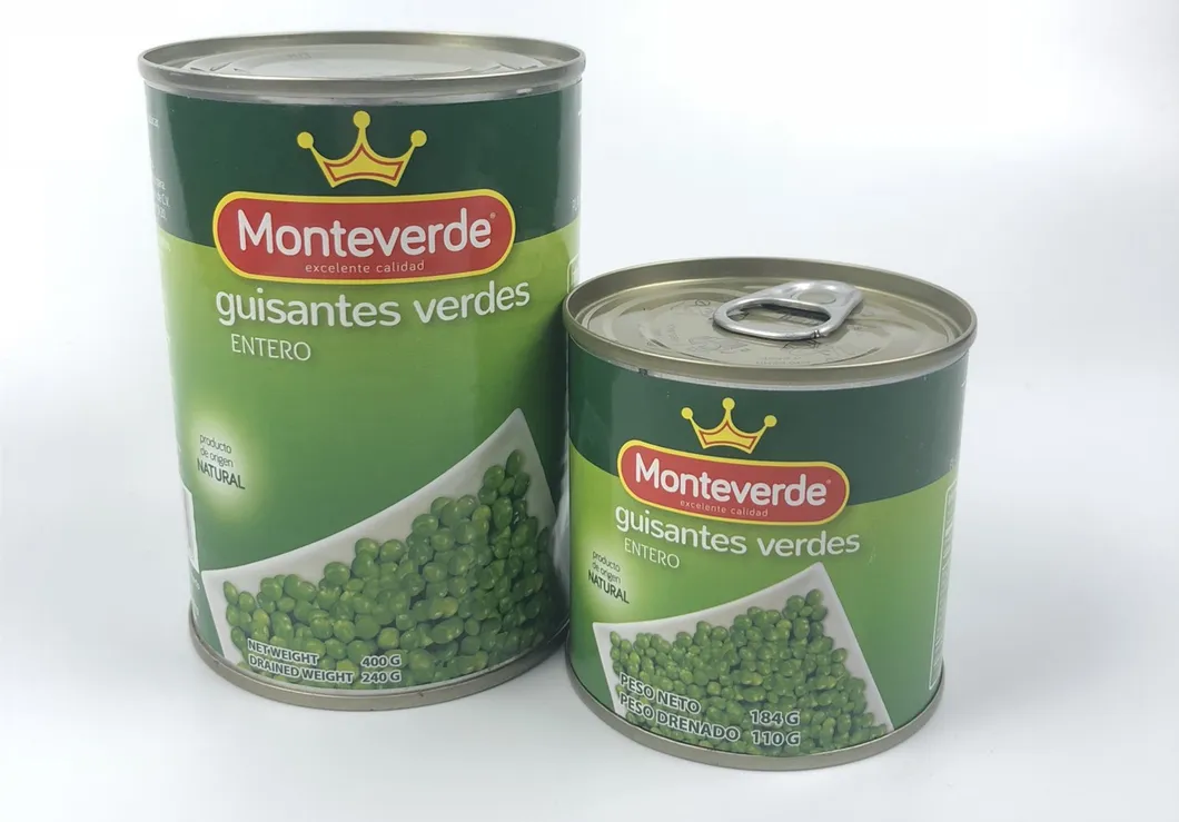 Guisantes enlatados de alta calidad