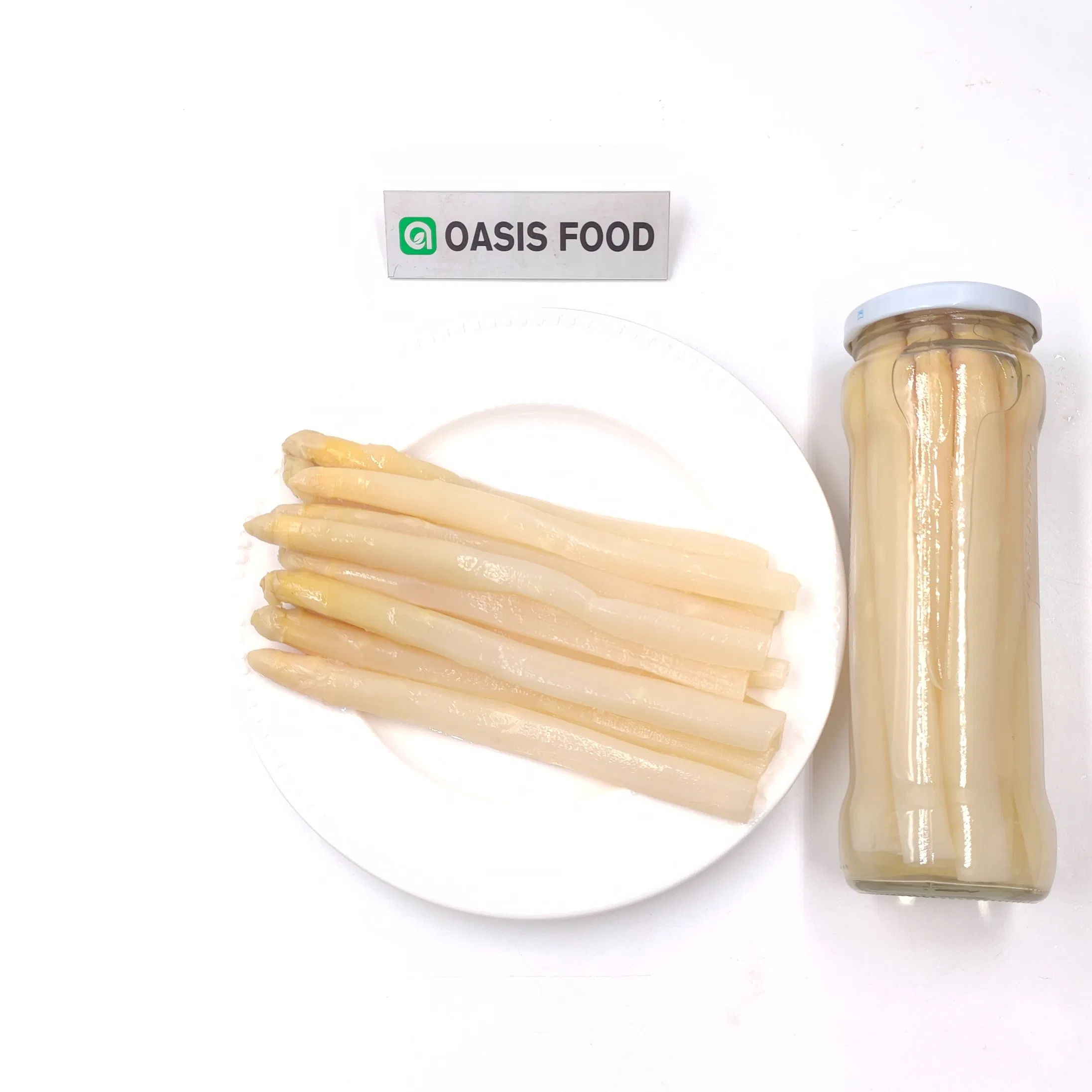 Alimentos en conserva Verduras enlatadas Espárragos blancos agridulces para exportación