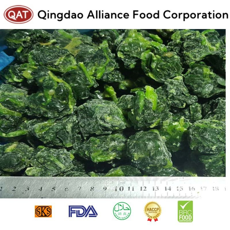Bolas de espinaca picada congelada IQF premium para cocinar