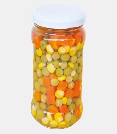 Venta caliente de verduras mixtas enlatadas certificadas con zanahorias en cubos