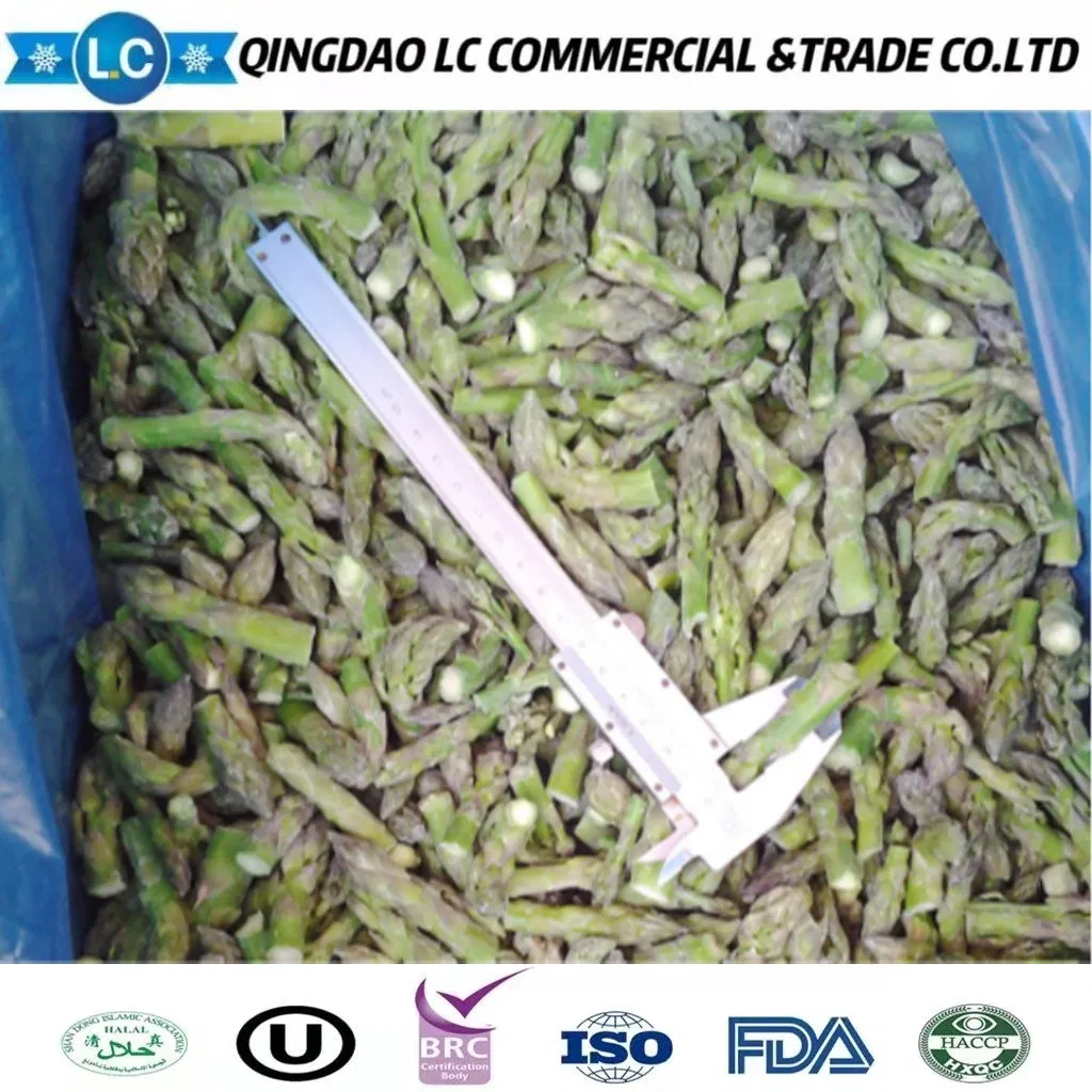 Precios de marcas de verduras congeladas al por mayor IQF, espárragos frescos verdes