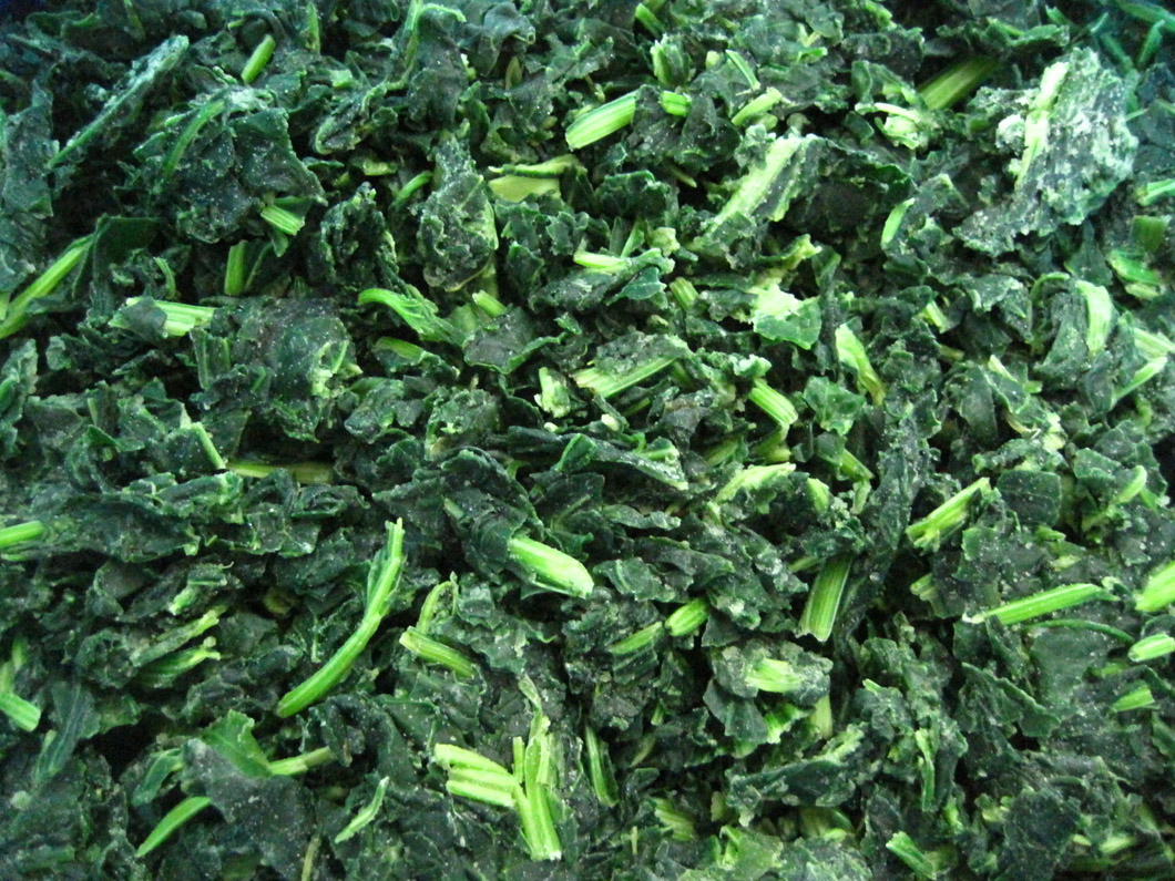 Verduras Congeladas IQF Espinacas Picadas 3/8"