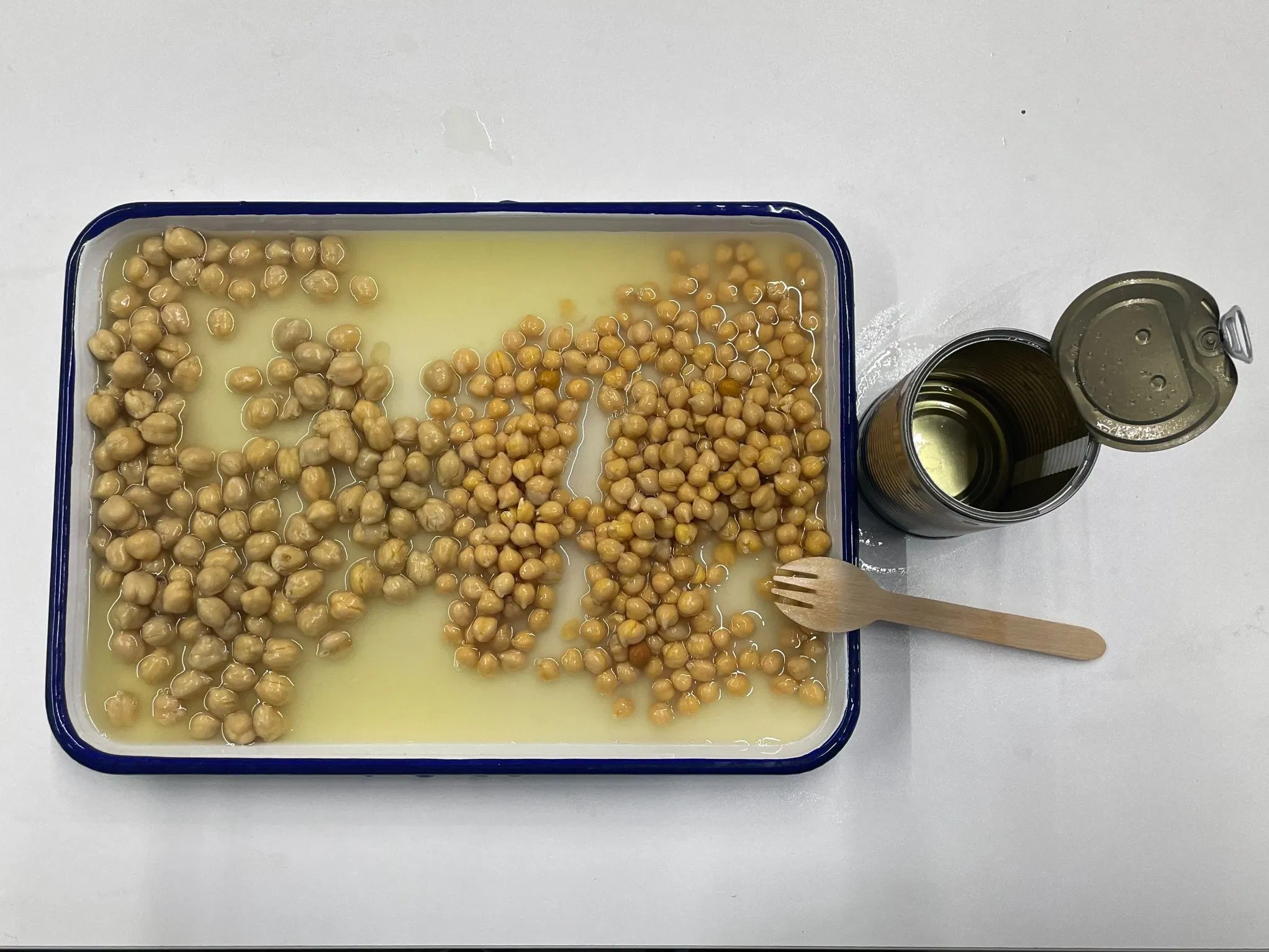 Marca de alimentos saludables OEM, garbanzos enlatados instantáneos de verduras