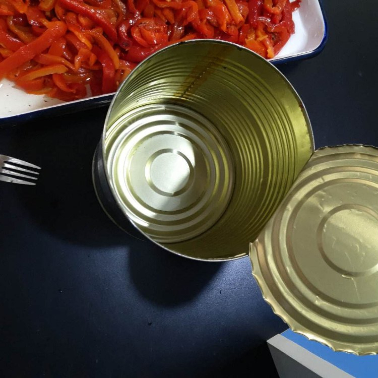 Pimiento morrón rojo y verde enlatado entero y en rodajas