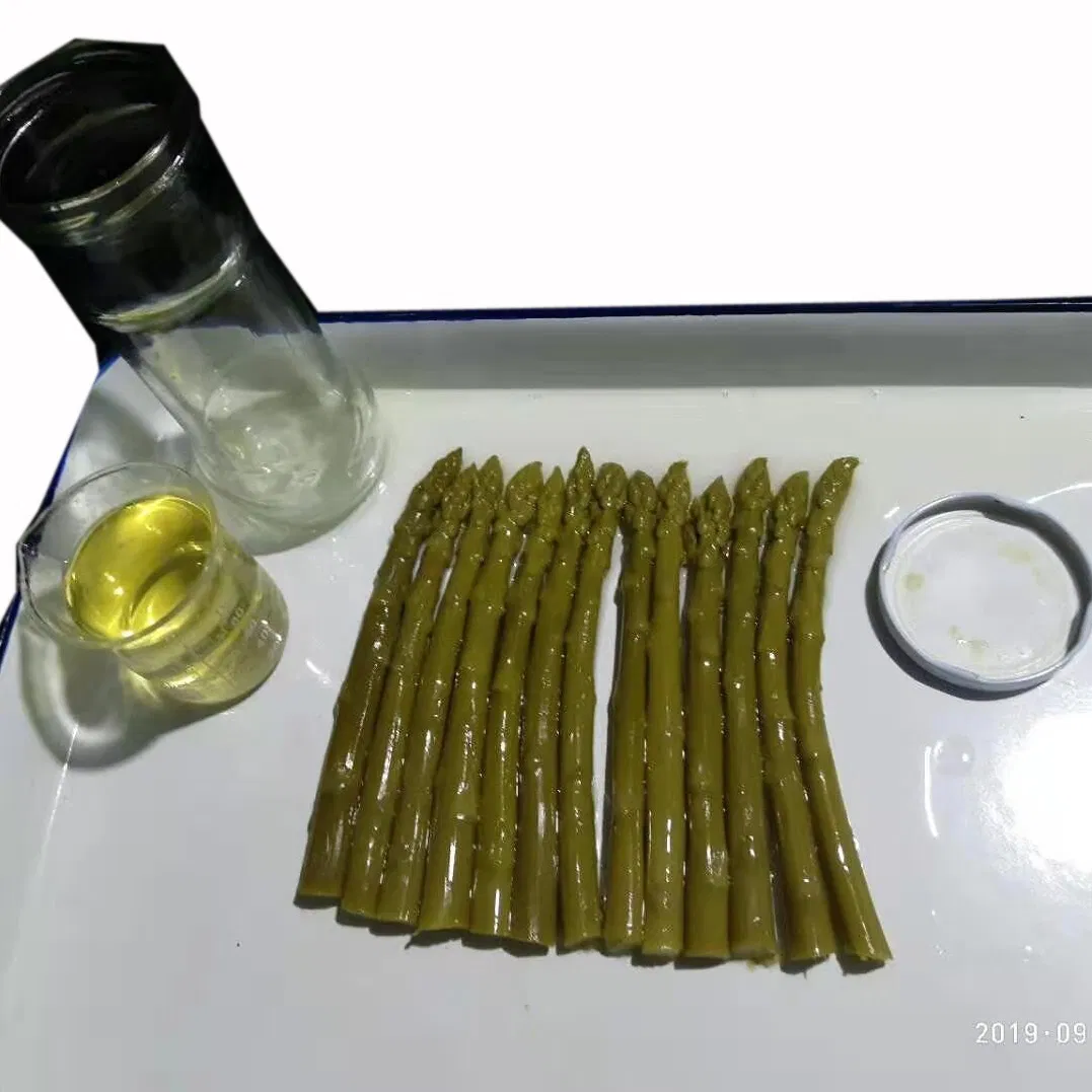 Espárragos enlatados de primera calidad, espárragos verdes en botella de vidrio/ lata/ tarro/ envase
