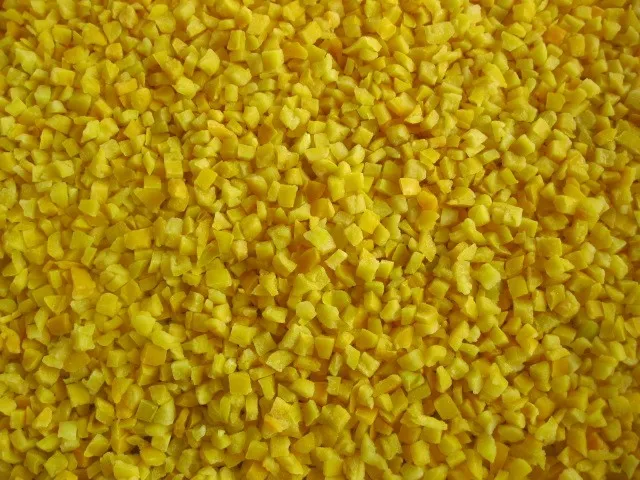 Procesamiento de pimiento amarillo