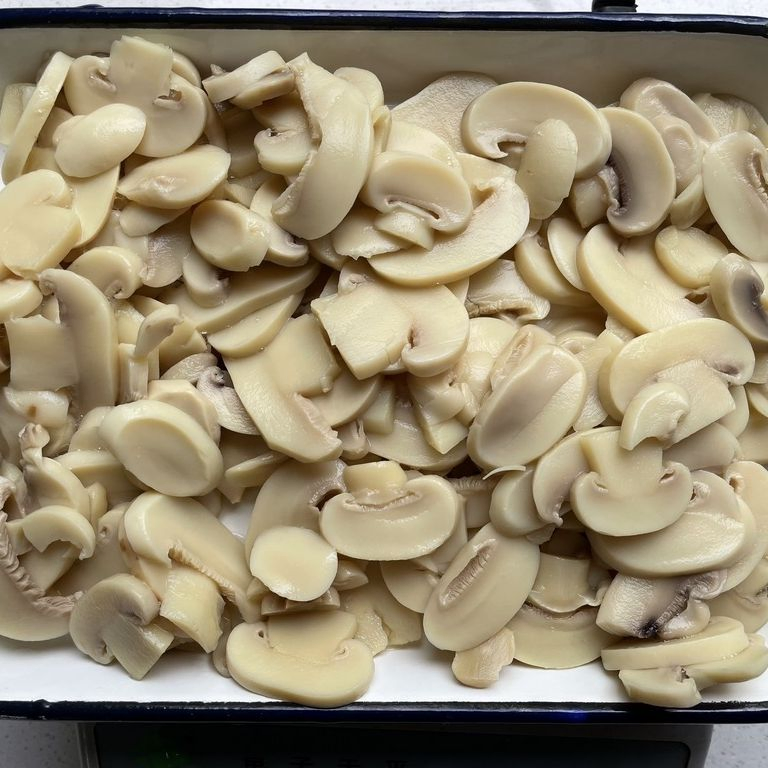 Champiñón enlatado, champiñón entero, en rodajas en salmuera proveedor