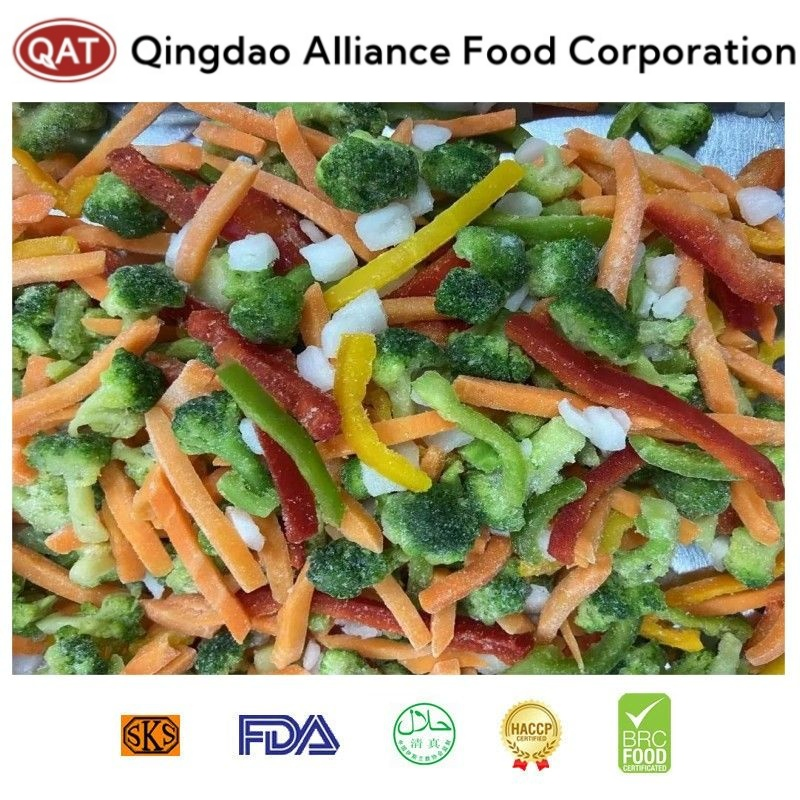 Tiras de pimiento mixto IQF vibrantes para delicias culinarias