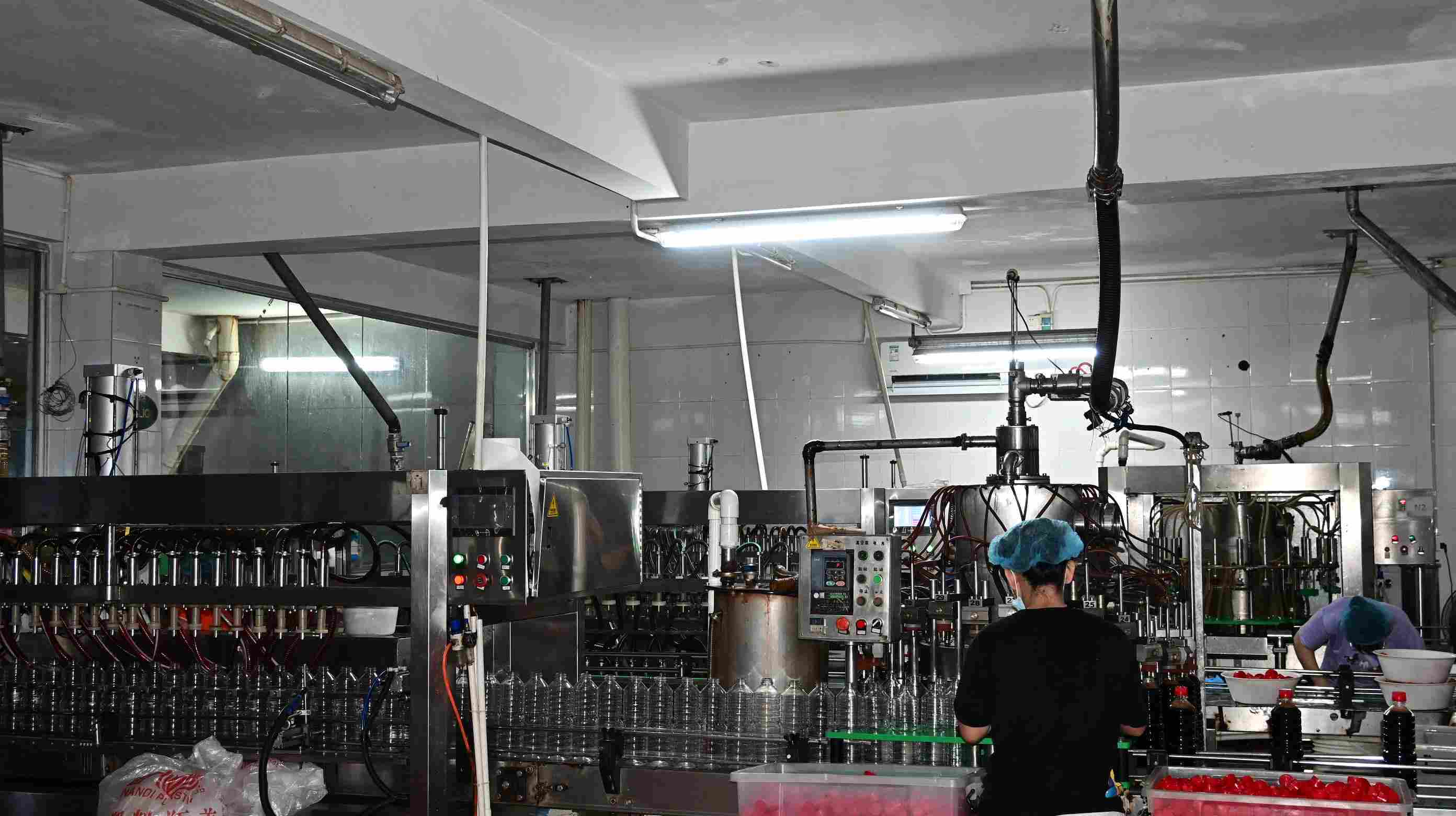 Línea de producción de relleno de conservas Kekor Food — instalaciones modernas de fabricación