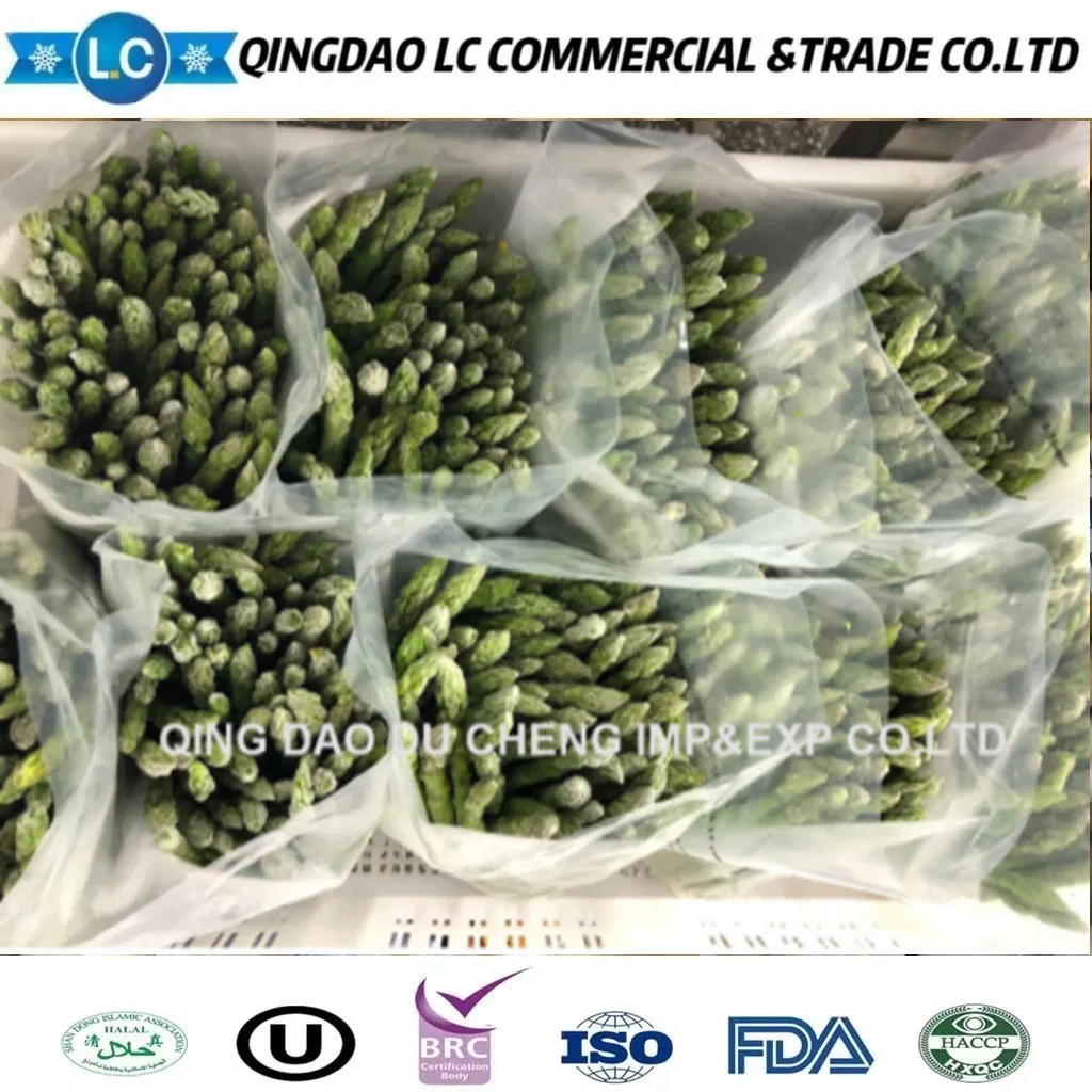 Precios de marcas de verduras congeladas al por mayor IQF, espárragos frescos verdes