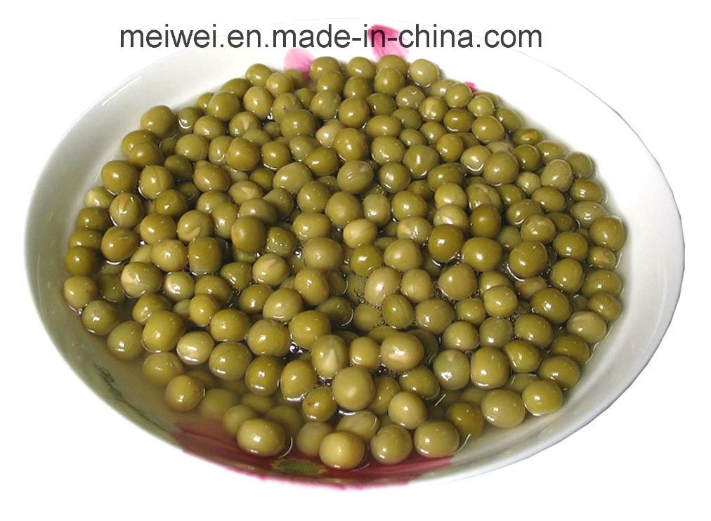 Guisantes verdes enlatados altamente deliciosos