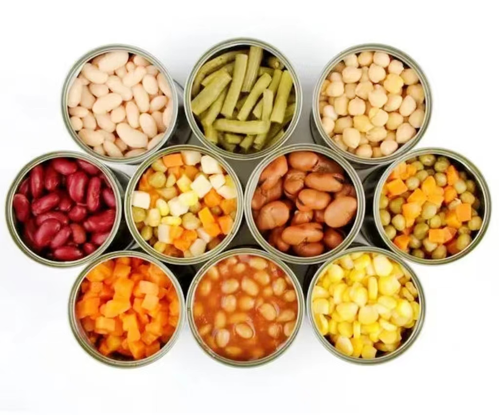 OEM Alta Calidad Comida Enlatada Frijoles Enlatados Salsa de Tomate Frijoles Garbanzos Frijoles Rojos/Blancos Frijoles Anchos