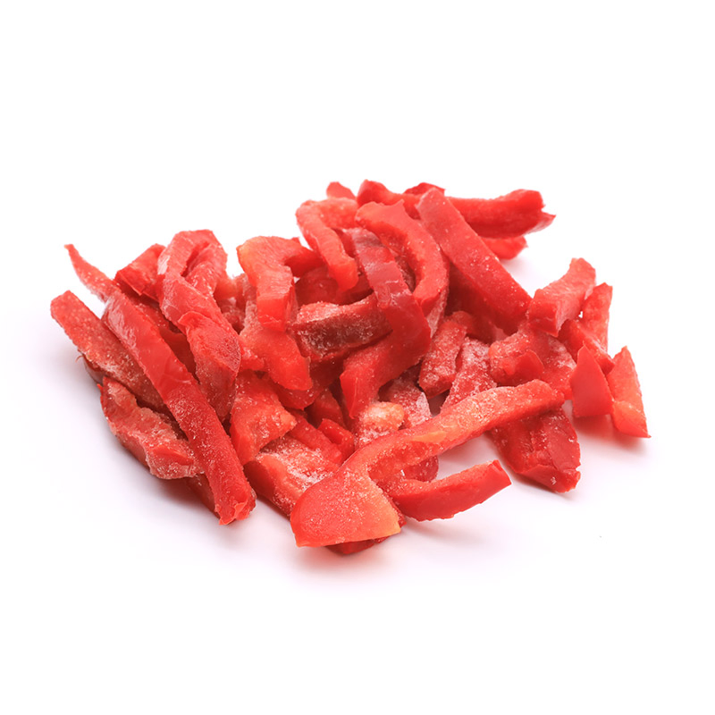 Tiras de pimiento rojo congelado de grado A Sinocharm Brc