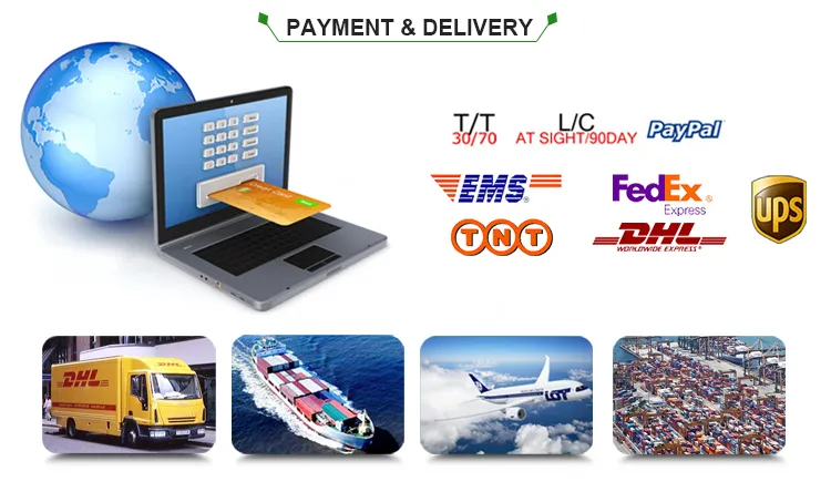 Detalle de embalaje y entrega de maquinaria