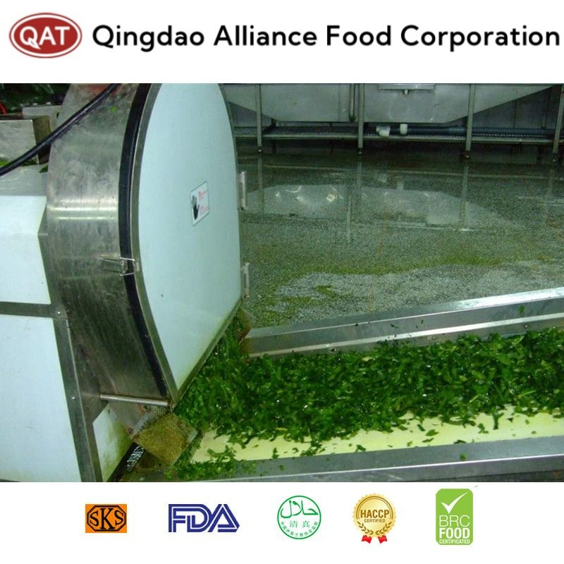 Espinaca verde entera congelada IQF premium picada para cocinar