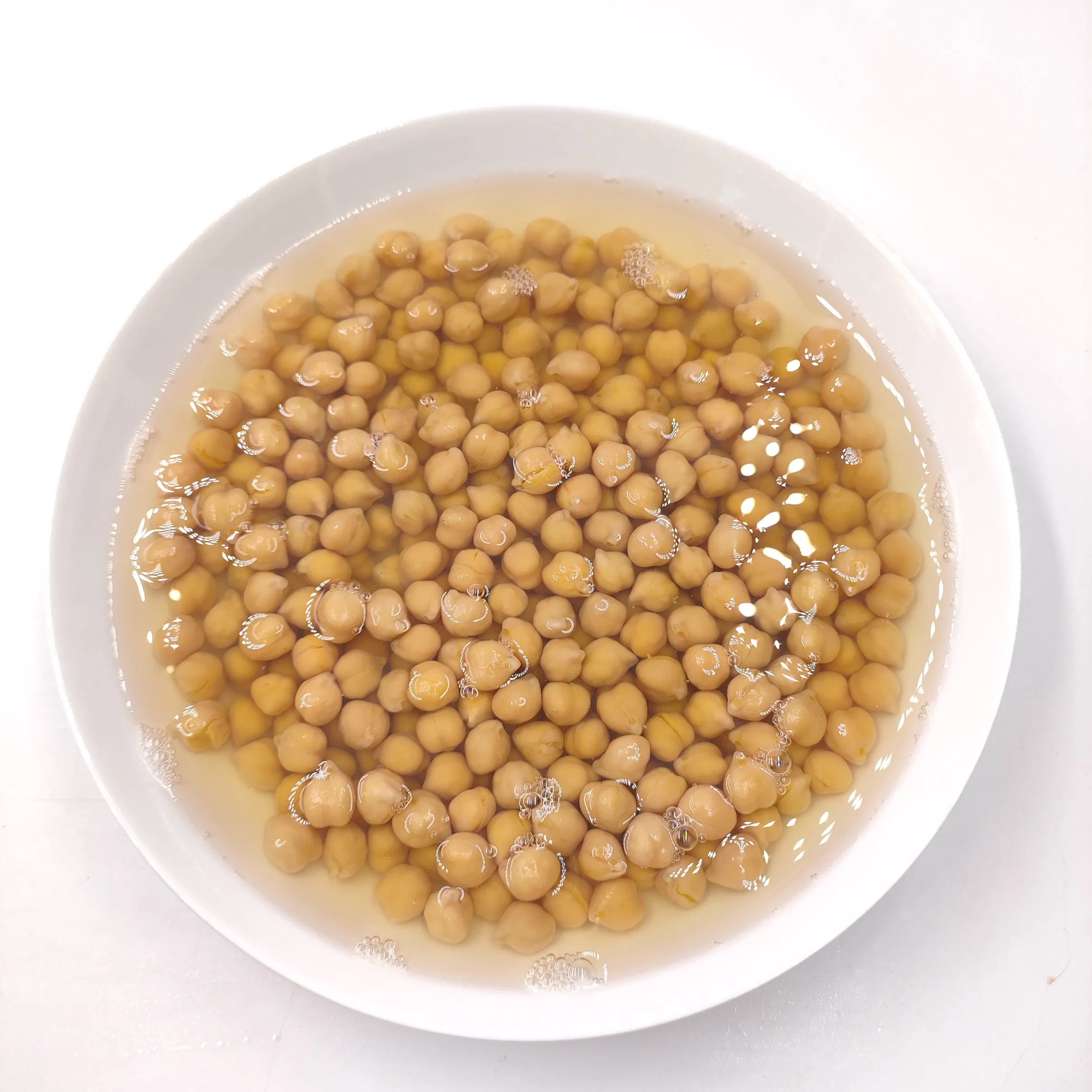 Garbanzos enlatados sin BPA, no transgénicos, sin conservantes añadidos para la fabricación de alimentos