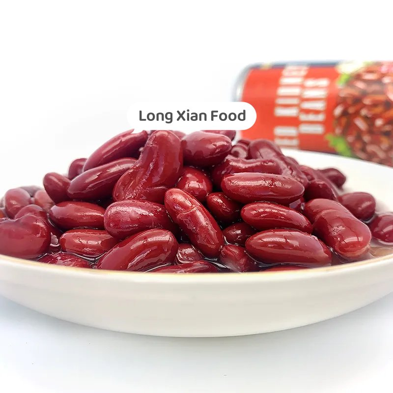 Frijoles rojos enlatados de alta calidad de Long Xian Food