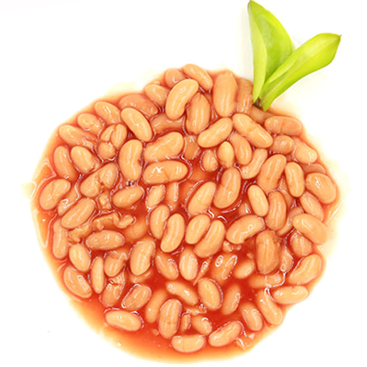 Frijoles blancos enlatados al horno en salsa de tomate