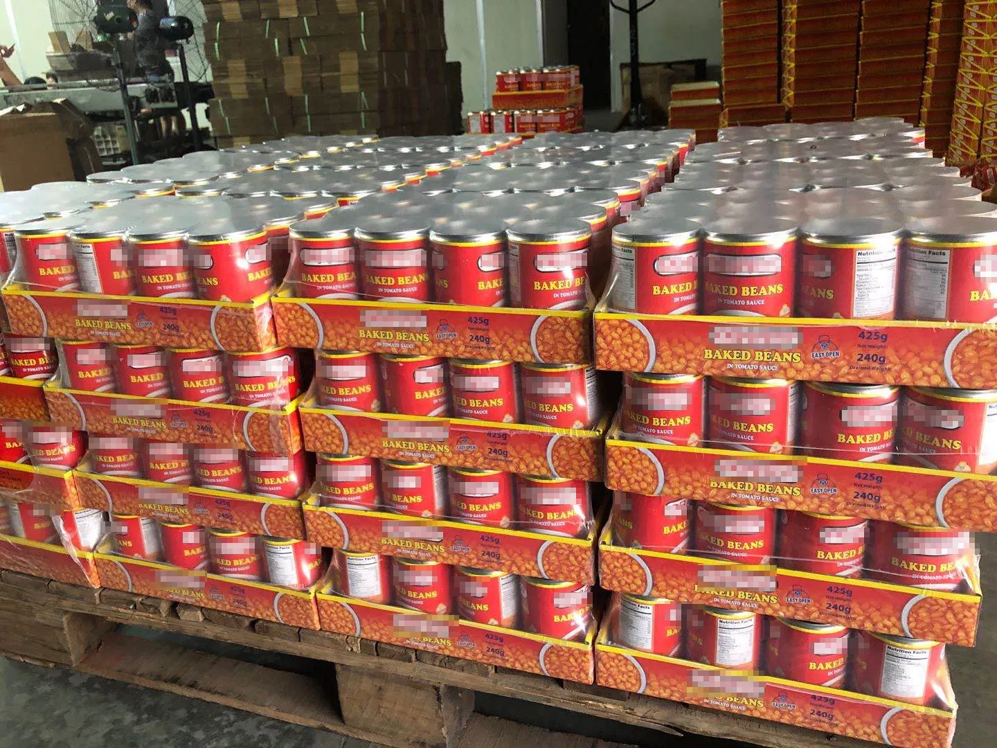 Frijoles horneados enlatados en salsa de tomate precio de fábrica OEM