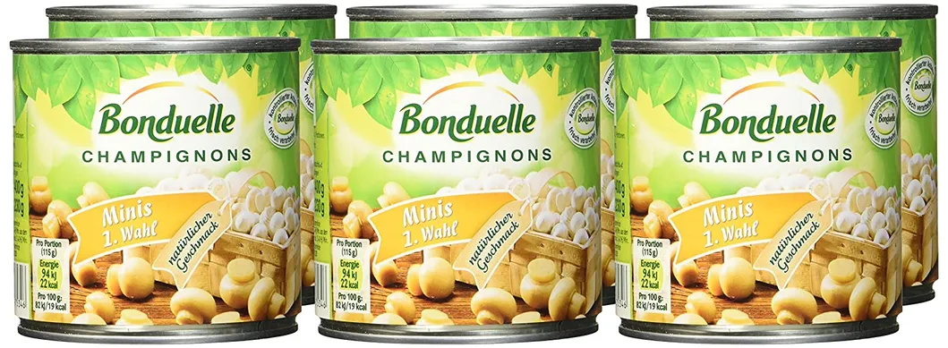 Comida enlatada champiñón fresco enlatado con marca privada
