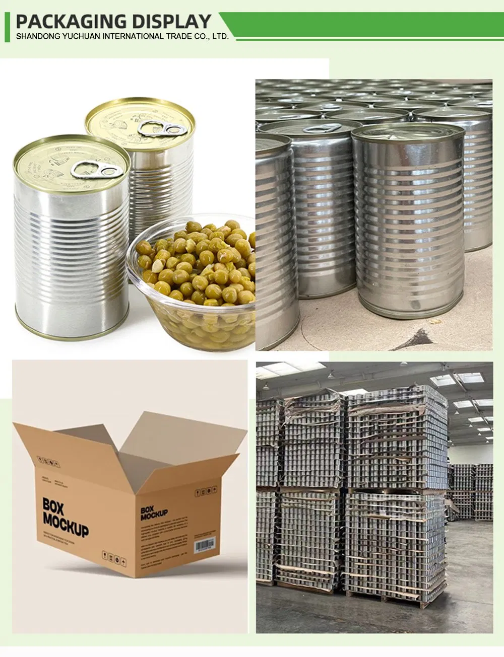 Especificaciones de producto enlatado