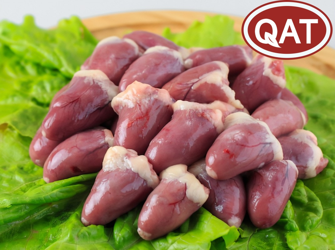 Corazones de pollo halal congelados premium para mercados globales