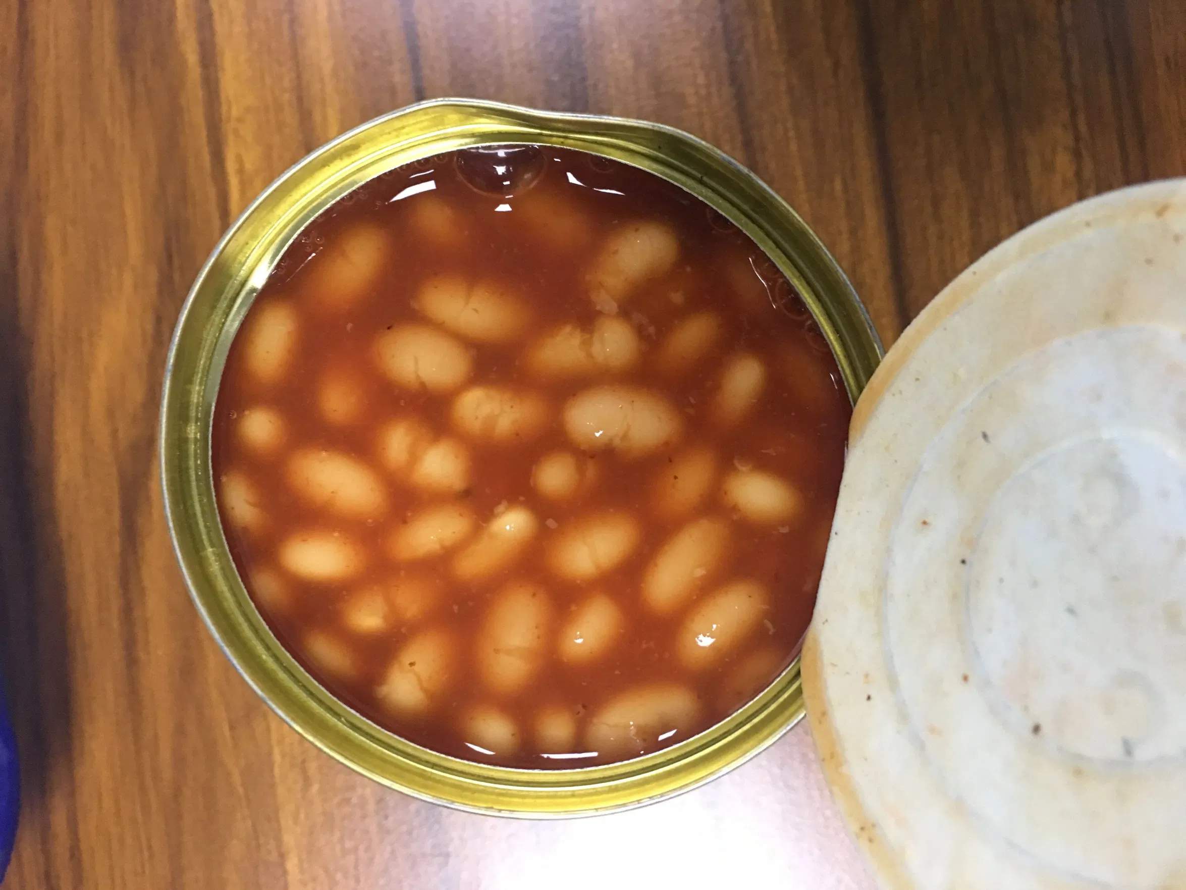 Venta Caliente de Verduras en Lata Frijoles al Horno en Salsa de Tomate de China