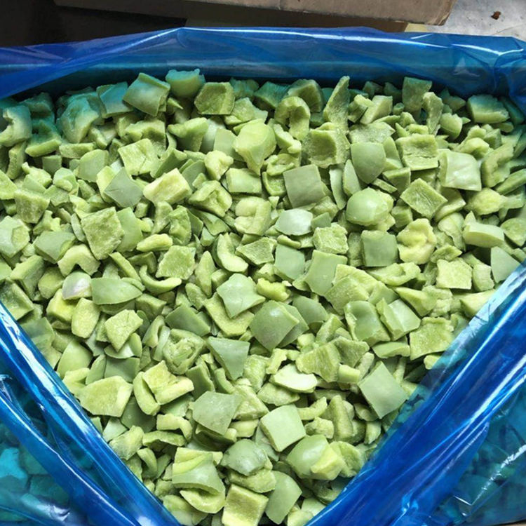 Pimiento morrón en cubos IQF, pimiento morrón congelado