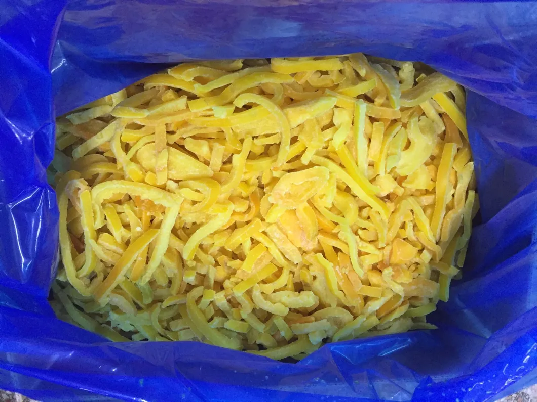Pimientos congelados detalle