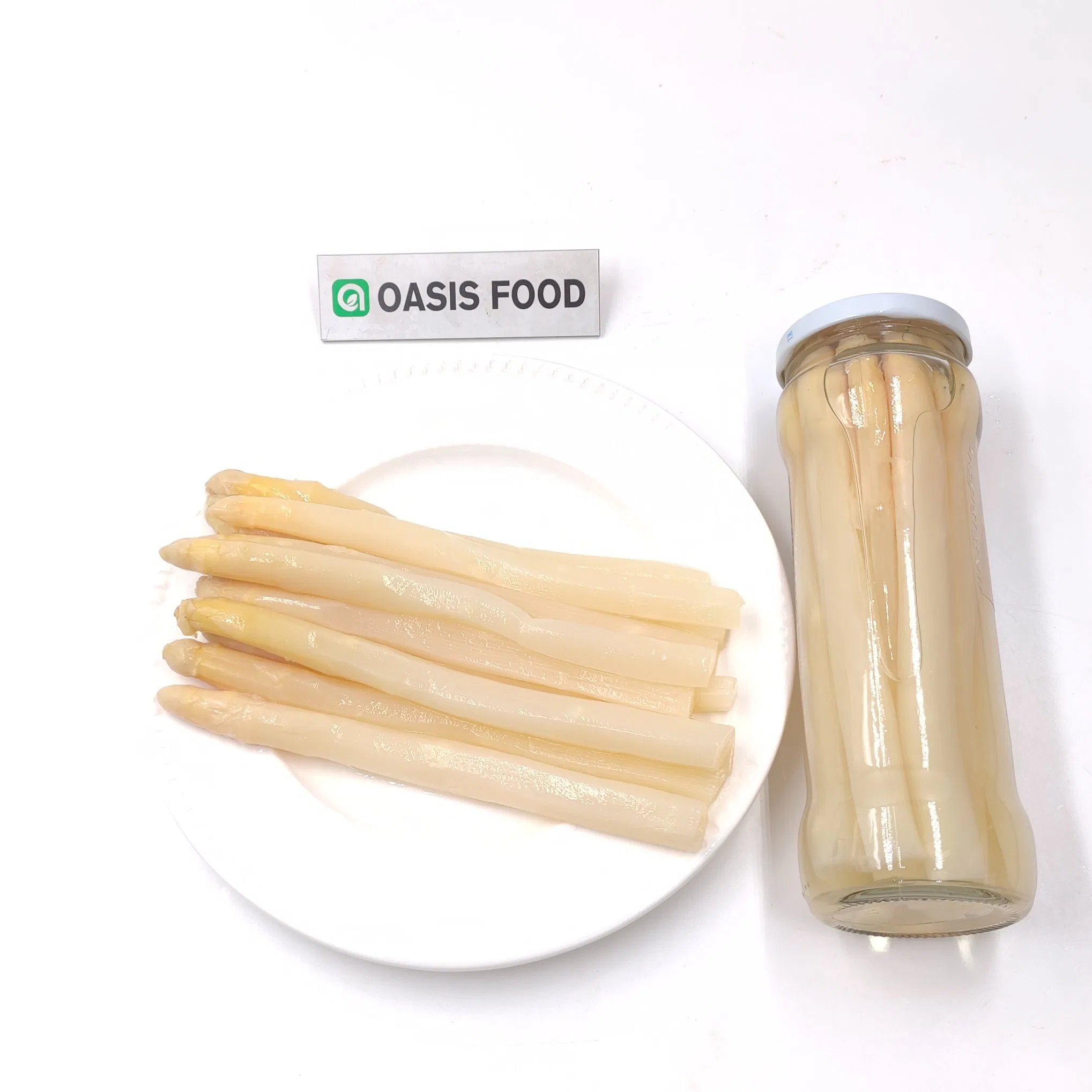 Alimentos en conserva Verduras enlatadas Espárragos blancos agridulces para exportación