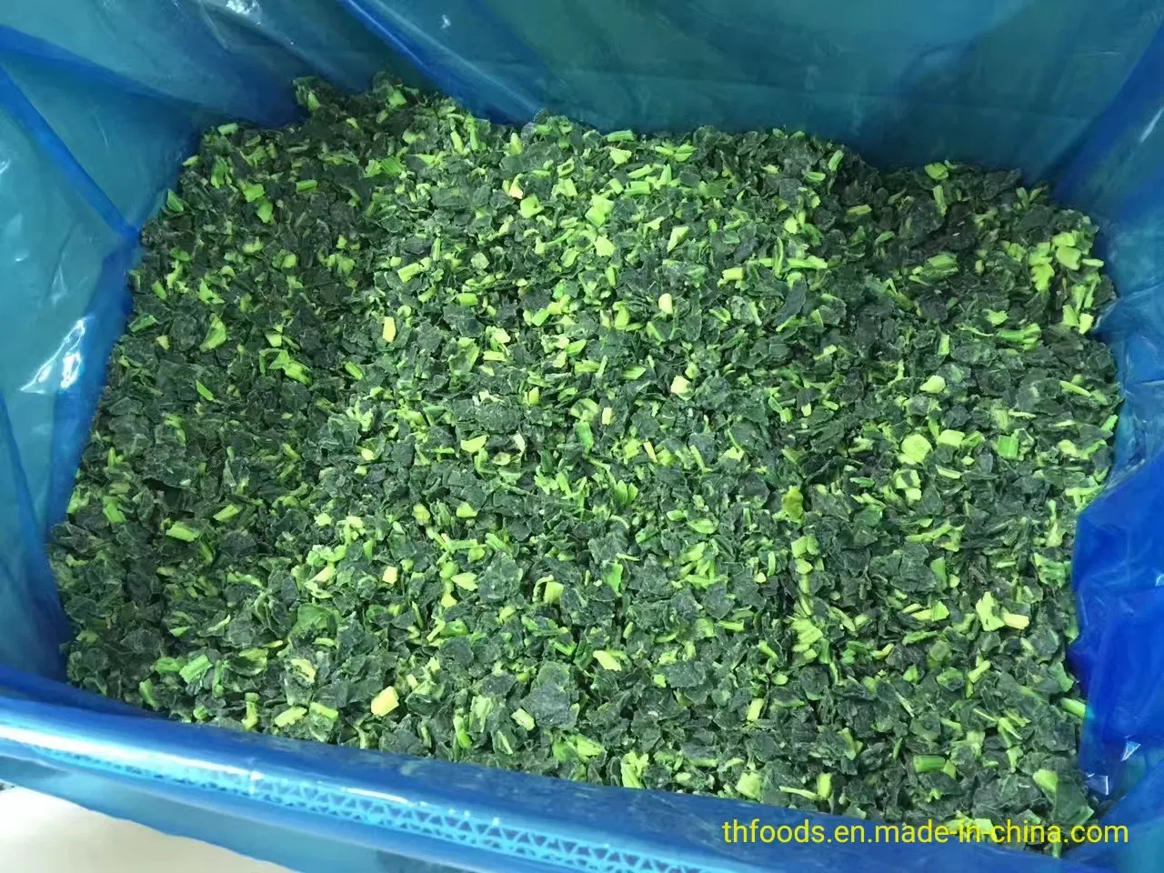 Espinacas picadas IQF a bajo precio de proveedor experimentado