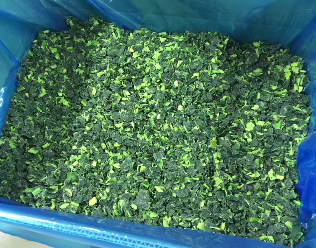 Espinacas congeladas Bqf e IQF