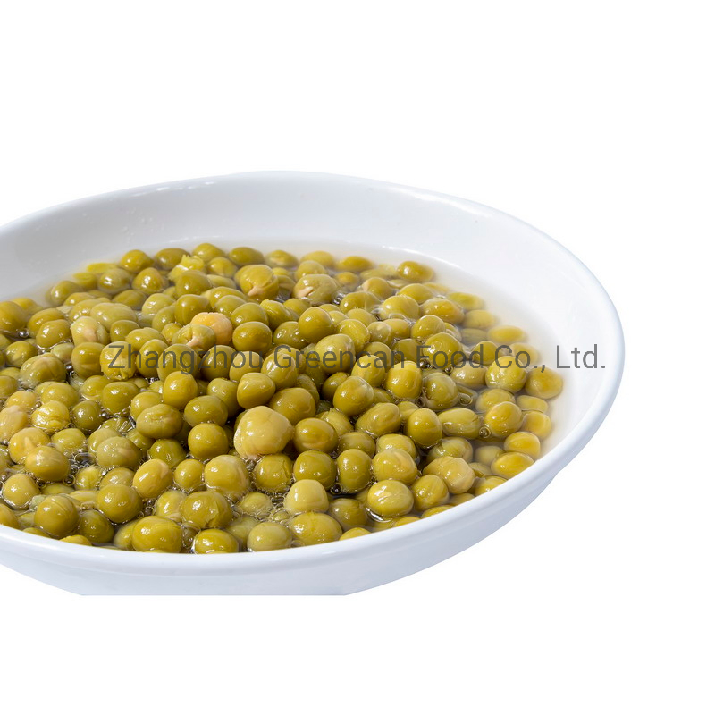 Frijoles enlatados Guisantes verdes enlatados con etiqueta privada 425g