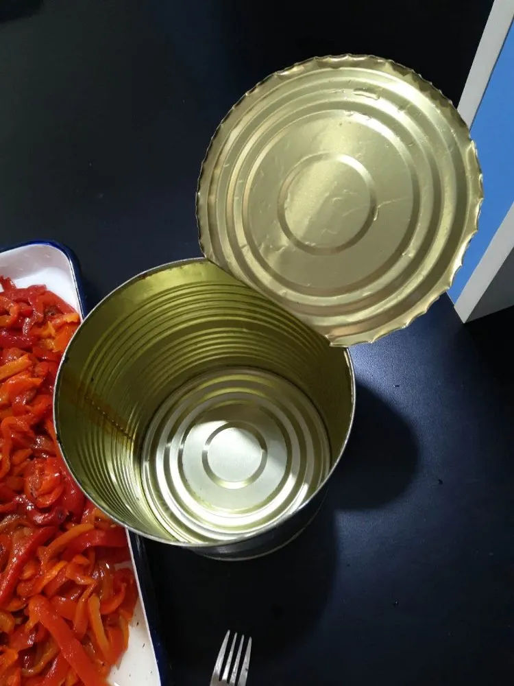Pimiento morrón rojo y verde enlatado entero y en rodajas