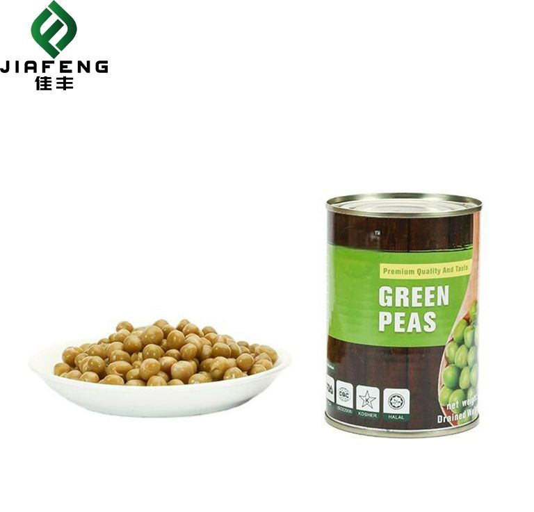 Precio mayorista barato mejor comida lista para comer guisantes verdes enlatados sabor original