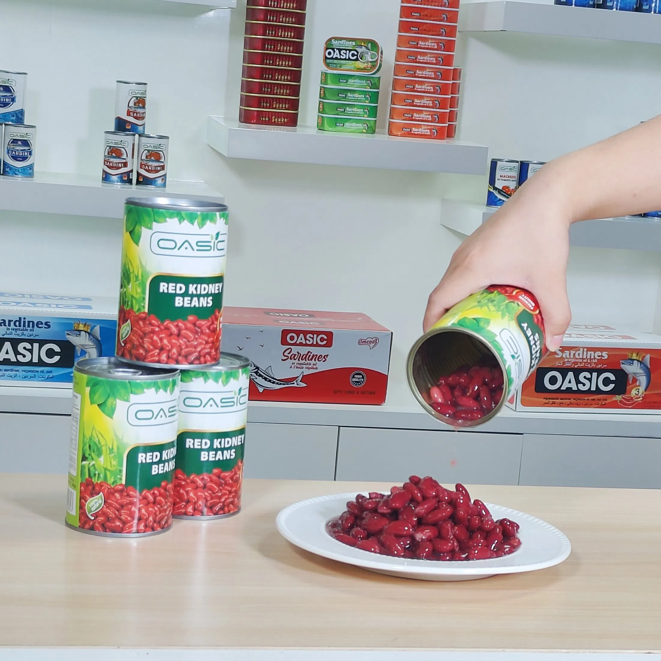 Frijoles rojos enlatados cocidos orgánicos 2024 Nuevo OEM