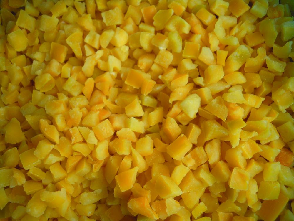 Sinocharm Brc a Aprobado IQF Dices de Pimiento Amarillo Congelados Dices de Pimiento Amarillo