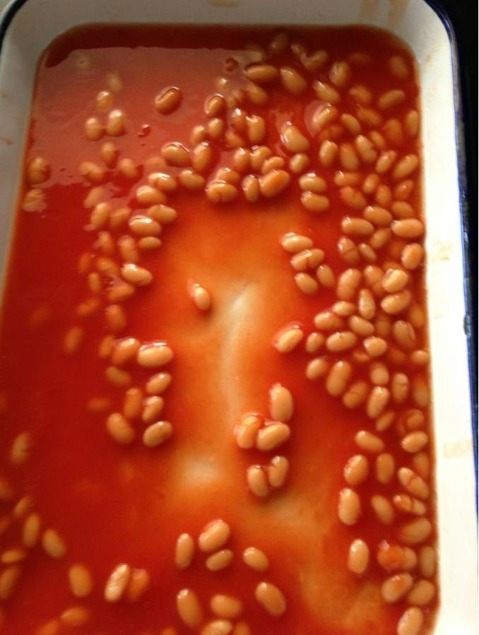 Frijoles al horno enlatados frijoles blancos en salsa de tomate 400g Suministro