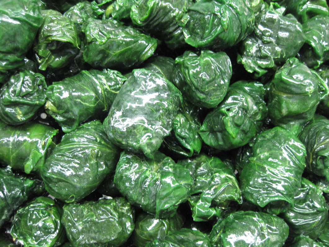 Bola de espinaca congelada, bola de espinaca de hoja