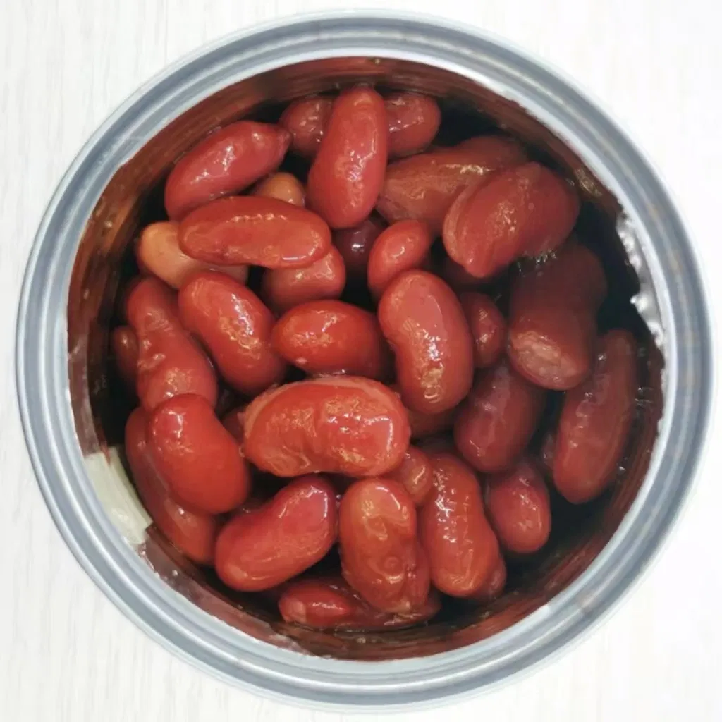 OEM Alta Calidad Comida Enlatada Frijoles Enlatados Salsa de Tomate Frijoles Garbanzos Frijoles Rojos/Blancos Frijoles Anchos