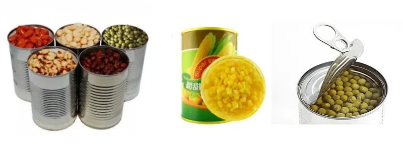 Línea de procesamiento automático de enlatado de maíz joven, línea de producción de frijoles horneados enlatados, garbanzos y soya