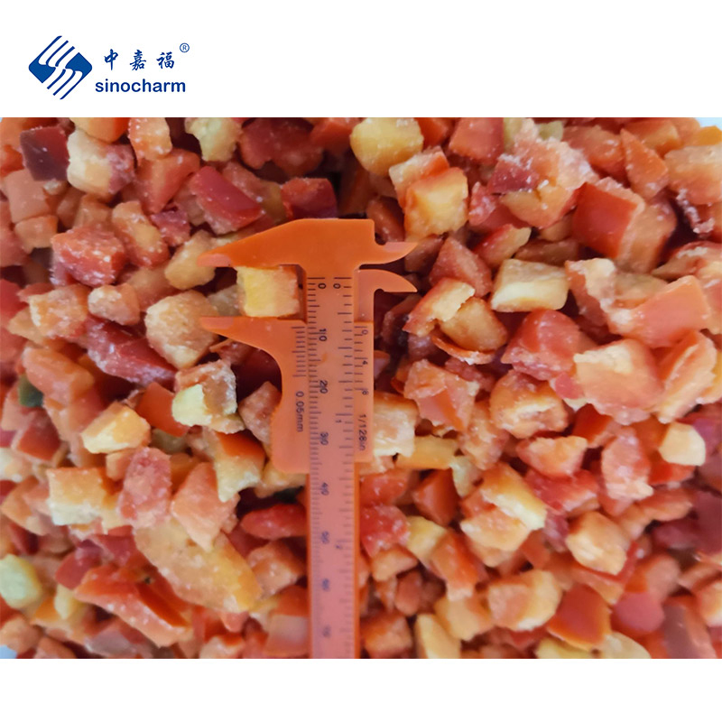 Precio de fábrica HACCP de Sinocharm 1kg Pimiento rojo congelado