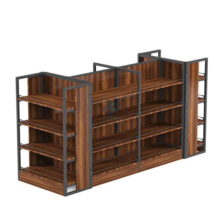 Grocery Store Retail Display Wooden Shelf Shelving Unit, Shelves Shop